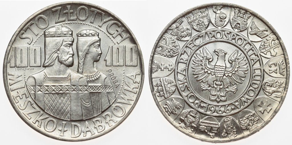 100 złotych 1966 Millenium