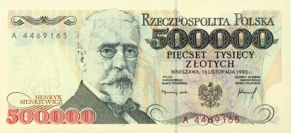 500000 złotych 1993