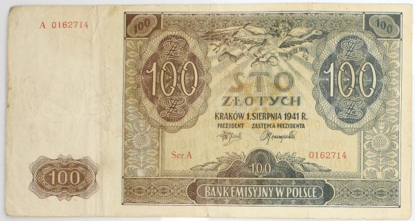 100 złotych 1941