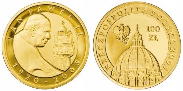 100 złotych Jan Paweł II 2005