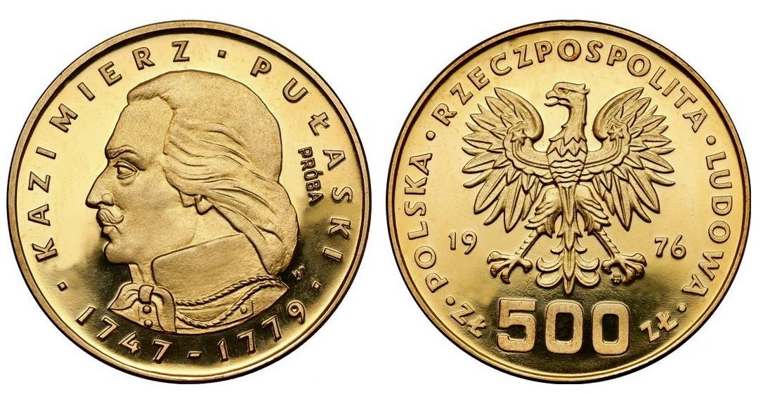 500 zł Kazimierz Pułaski 1976